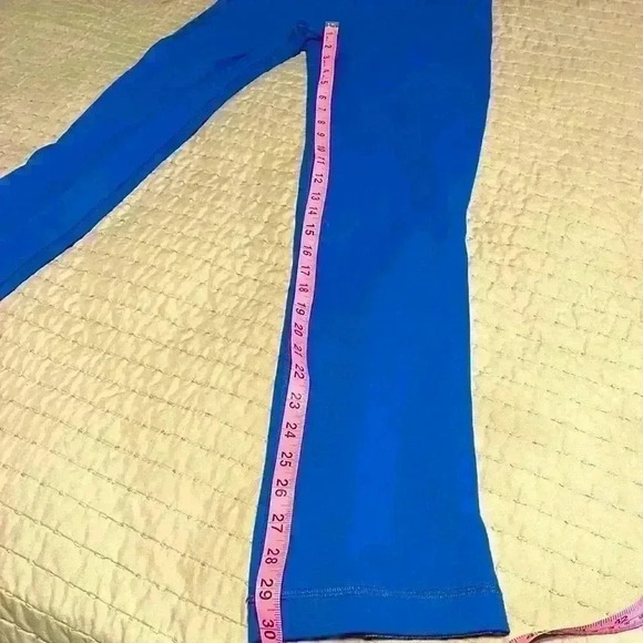 Lululemon Pants Size 4 Womens Blue Limitless Split Set Pant Back Pockets Yoga - Picture 11 of 13